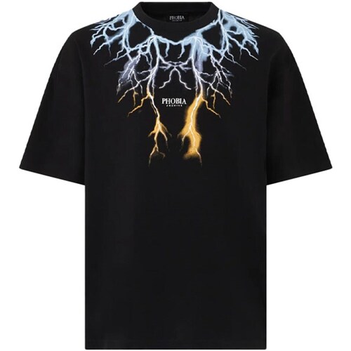 Abbigliamento Uomo T-shirt maniche corte Phobia PH00540 Nero