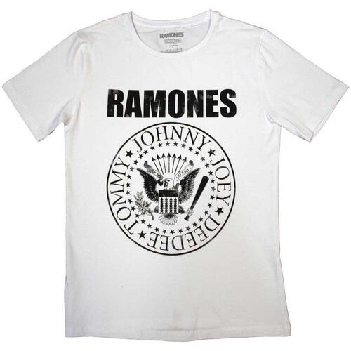 Abbigliamento Donna T-shirts a maniche lunghe Ramones RO10323 Bianco
