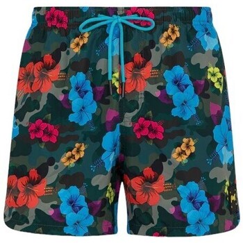 Abbigliamento Uomo Shorts / Bermuda F * * K Shorts Uomo Fantasia Tropical Fk24-2050x23 Multicolore