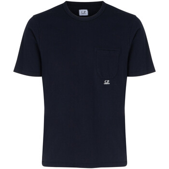 Abbigliamento T-shirt & Polo C.p. Company T-shirt  in cotone blu con taschino Altri