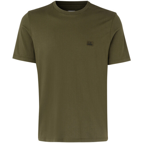 Abbigliamento T-shirt & Polo C.p. Company T-shirt girocollo  in cotone verde Verde