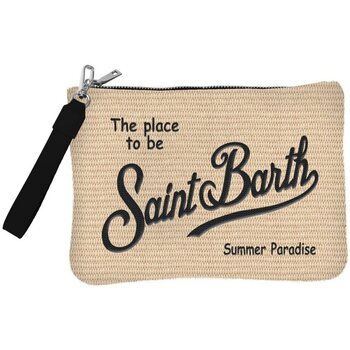 Image of Borsa Shopping Mc2 Saint Barth pochette parisienne raffia blk