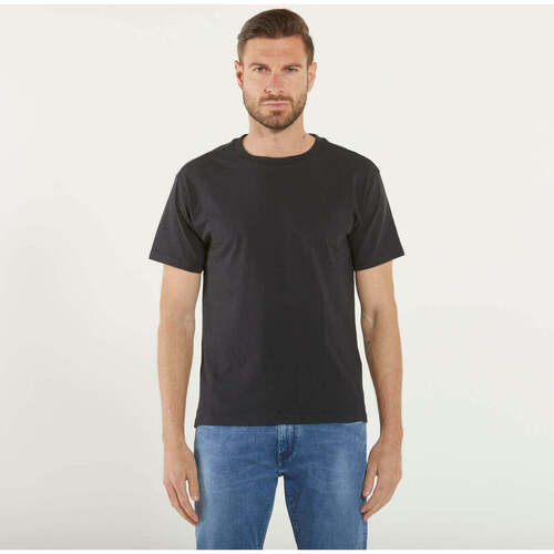 Abbigliamento Uomo T-shirt maniche corte Replay Replay t-shirt girocollo tessuto blu Blu