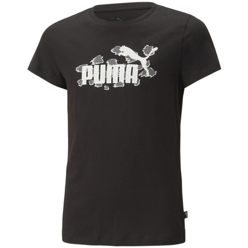 Abbigliamento Bambina T-shirt & Polo Puma 673516-01 Nero