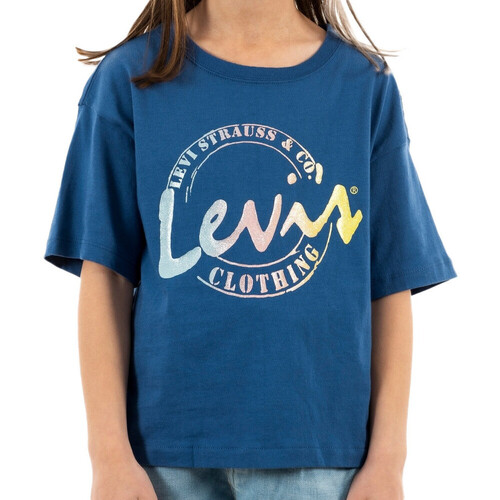 Abbigliamento Bambina T-shirt & Polo Levi's 4EH190-U69 Blu