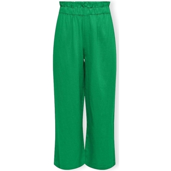 Abbigliamento Donna Pantaloni Only Solvi-Caro Linen Trousers - Green Bee Verde