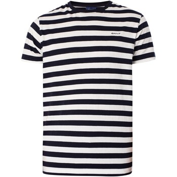 Abbigliamento Uomo T-shirt maniche corte Gant T-Shirt Multi Stripe Blu