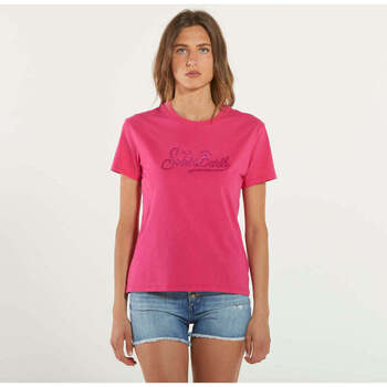 Abbigliamento Donna T-shirt maniche corte Mc2 Saint Barth t-shirt emilie SB fuxia Rosa