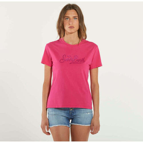 Abbigliamento Donna T-shirt maniche corte Mc2 Saint Barth t-shirt emilie SB fuxia Rosa