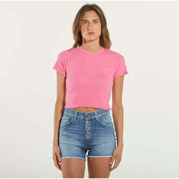 Abbigliamento Donna T-shirt maniche corte Mc2 Saint Barth t-shirt viziata rosa Rosa