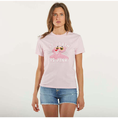 Abbigliamento Donna T-shirt maniche corte Mc2 Saint Barth t-shirt emilie pink SB Rosa
