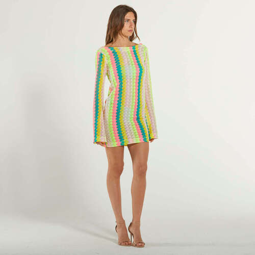 Abbigliamento Donna Vestiti Effek copricostume ethos traforato multicolor Multicolore
