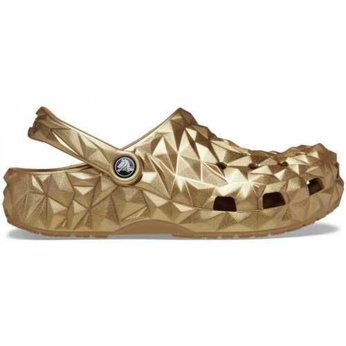 Scarpe Donna Sandali Crocs Cls metallic geometric clog Oro