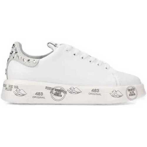 Scarpe Donna Sneakers Premiata BELLE VARIANTE 6712 bianca grigia Bianco
