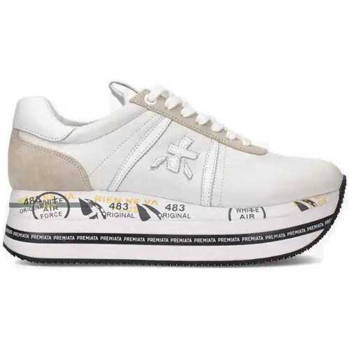 Scarpe Donna Sneakers Premiata BETH 5603 white leather Bianco