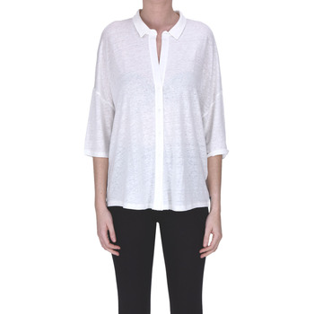 Abbigliamento Donna Camicie Majestic Filatures Camicia in lino TPC00003131AE Bianco
