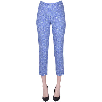 Abbigliamento Donna Pantaloni Peserico Pantaloni in tessuto jacquard PNP00003202AE Blu