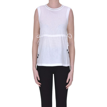 Abbigliamento Donna Top / T-shirt senza maniche Peserico Top in cotone TPT00003131AE Bianco