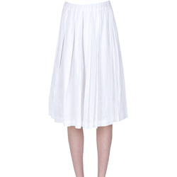 Abbigliamento Donna Gonne Aspesi Gonna in lino plissettata GNN00003035AE Bianco