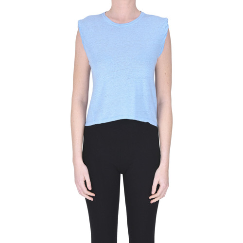 Abbigliamento Donna T-shirt & Polo Frame T-shirt in lino TPS00003097AE Blu