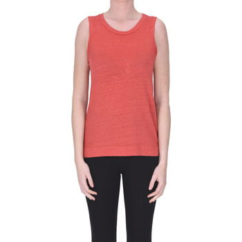 Abbigliamento Donna Top / T-shirt senza maniche Wool&co Tank top in lino TPT00003068AE Rosso