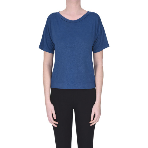 Abbigliamento Donna T-shirt & Polo Wool&co T-shirt in lino TPS00003071AE Blu