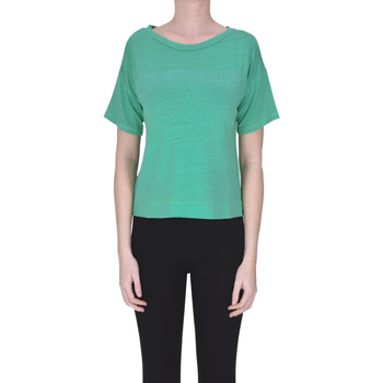 Abbigliamento Donna T-shirt & Polo Wool&co T-shirt in lino TPS00003070AE Verde