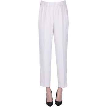 Abbigliamento Donna Pantaloni Peserico Pantaloni in crepè  PNP00003201AE Bianco