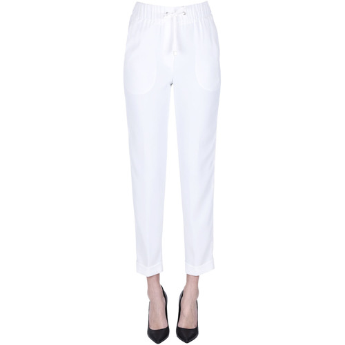 Abbigliamento Donna Chino Peserico Pantaloni in crepè PNP00003204AE Bianco