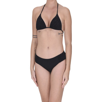 Abbigliamento Donna Costume a due pezzi Twin Set Bikini a triangolo con strass CST00003085AE Nero