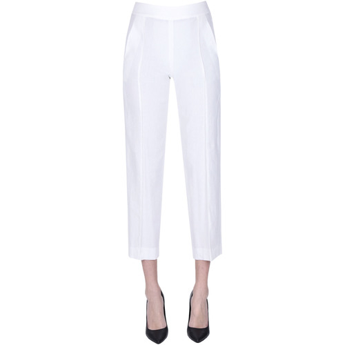 Abbigliamento Donna Pantaloni Vince Pantaloni in misto lino PNP00003154AE Bianco