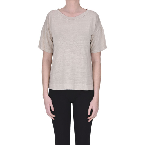 Abbigliamento Donna T-shirt & Polo Wool&co T-shirt in lino TPS00003068AE Beige