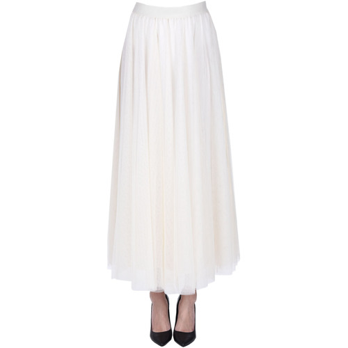Abbigliamento Donna Gonne Twin Set Gonna in tulle plissettato GNN00003049AE Bianco