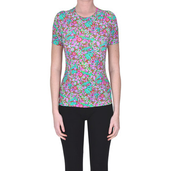Abbigliamento Donna T-shirt maniche corte Caliban 1226 T-shirt Skin Like stampa floreale TPS00003130AE Multicolore