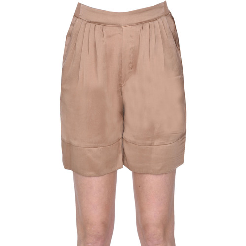 Abbigliamento Donna Shorts / Bermuda Transit Shorts in seta PNH00003074AE Marrone