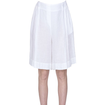 Abbigliamento Donna Shorts / Bermuda Anneclaire Bermuda in lino PNH00003066AE Bianco