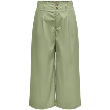 Abbigliamento Donna Pantaloni morbidi / Pantaloni alla zuava Only  Verde