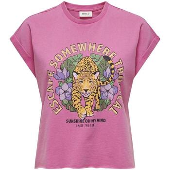 Abbigliamento Donna T-shirt maniche corte Only  Rosa