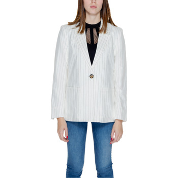 Abbigliamento Donna Giacche / Blazer Only ONLOLA-CARO L/S LINEN BL CC TLR 15279507 Bianco