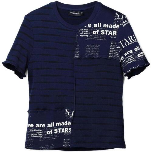 Abbigliamento Donna T-shirt maniche corte Desigual LOU 24SWTKA8 Blu