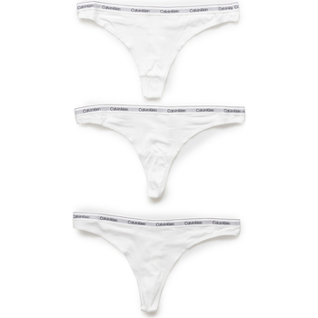 Biancheria Intima Donna Culotte e slip Calvin Klein Jeans 3 PACK (LOW-RISE) 000QD5209E Bianco