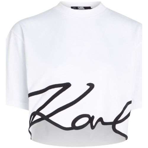 Abbigliamento Donna T-shirt maniche corte Karl Lagerfeld  Bianco