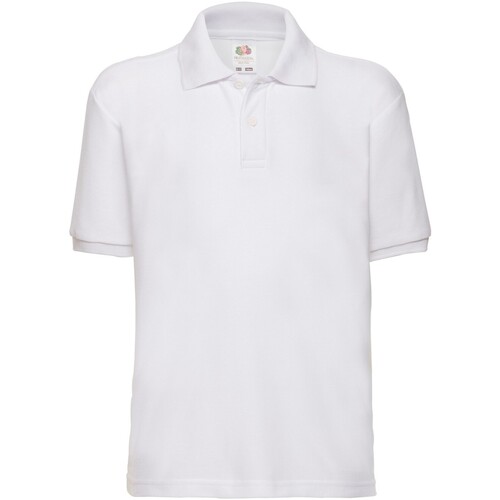 Abbigliamento Unisex bambino T-shirt & Polo Fruit Of The Loom 65/35 Bianco