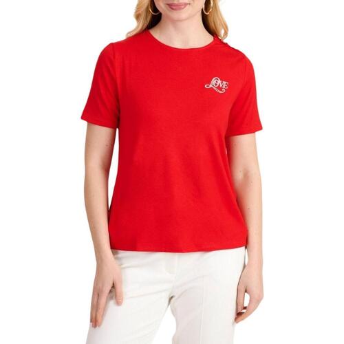 Abbigliamento Donna T-shirt maniche corte Naf Naf  Rosso