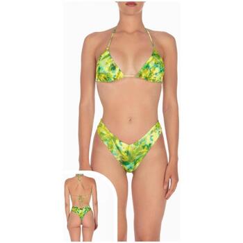 Abbigliamento Donna Costume a due pezzi F * * K Bikini triangolo con slip americano fisso FK24-1320X04 Verde