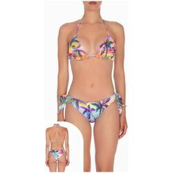 Abbigliamento Donna Costume a due pezzi F * * K Bikini triangolo con slip nodi regolabile FK24-1340X03 Multicolore