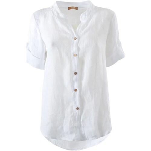 Abbigliamento Donna Camicie Yes Zee C231-YZ00 Bianco