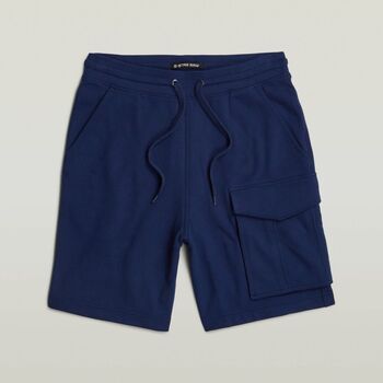 Image of Pantaloni corti G-Star Raw D24704-D562 ONE POCKET SWEAT SHORTS-1305 IMPERIAL BLUE