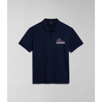 Abbigliamento Uomo T-shirt & Polo Napapijri E-COLVILLE NP0A4HPX-176 BLU MARINE Blu