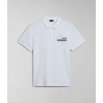 Abbigliamento Uomo T-shirt & Polo Napapijri E-COLVILLE NP0A4HPX-002 BRIGHT WHITE Bianco